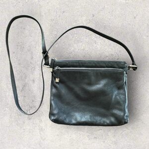 Margot Black Leather Purse Bag